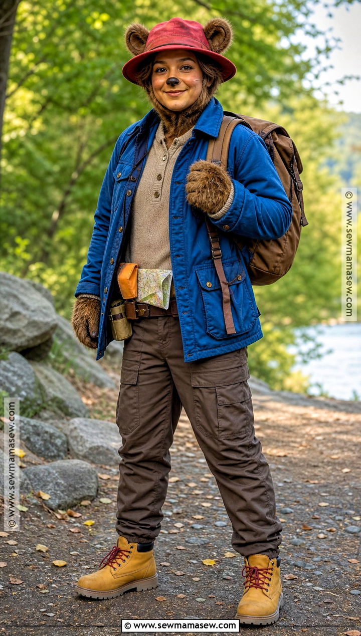 Explorer Paddington Costume With Utility Belt - 35 paddington halloween costume ideas
