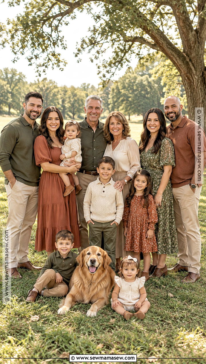 Extended Family September Photo Outfits - 20 family photo outfits september