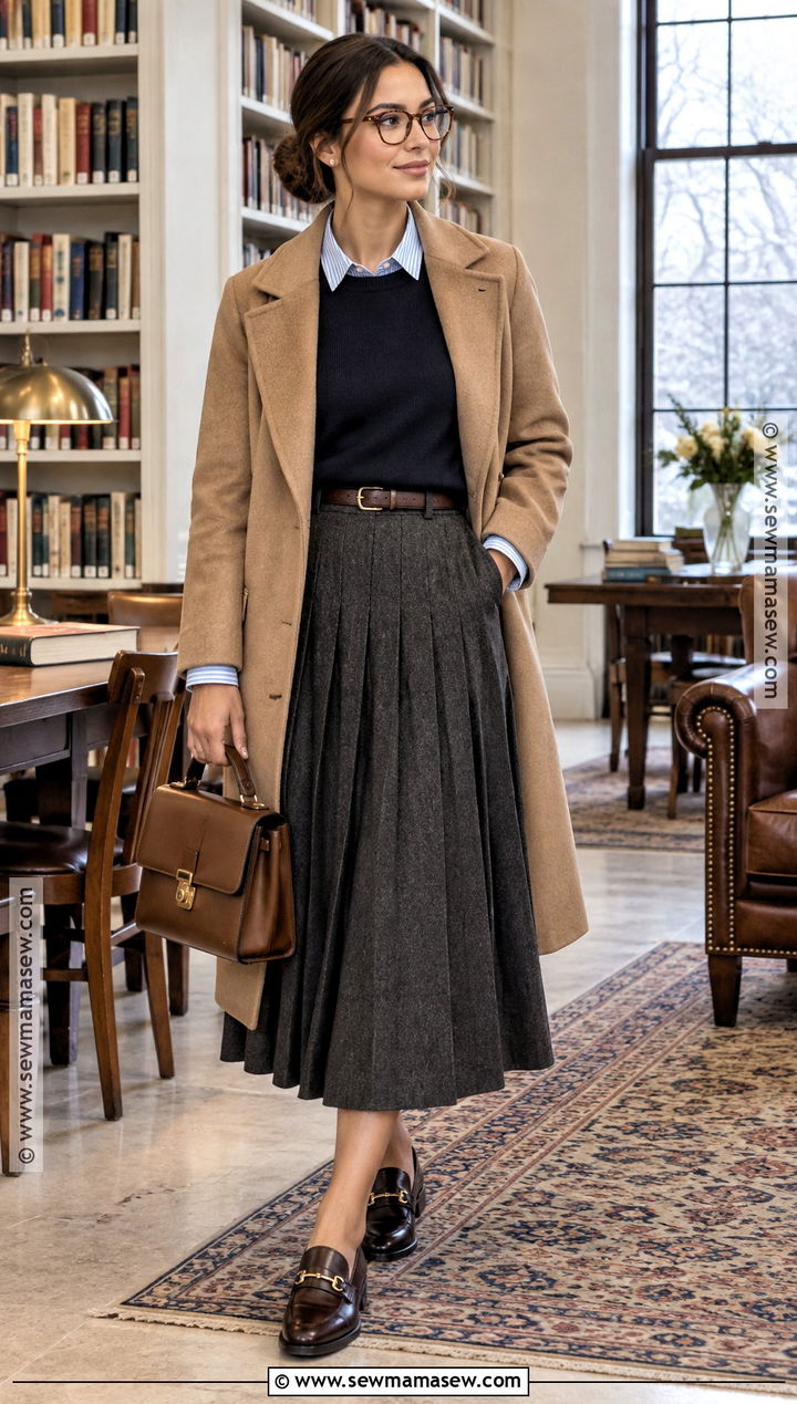 Eyeglasses With Preppy Layered Outfit - 15 Accessories Fall Winter 2026