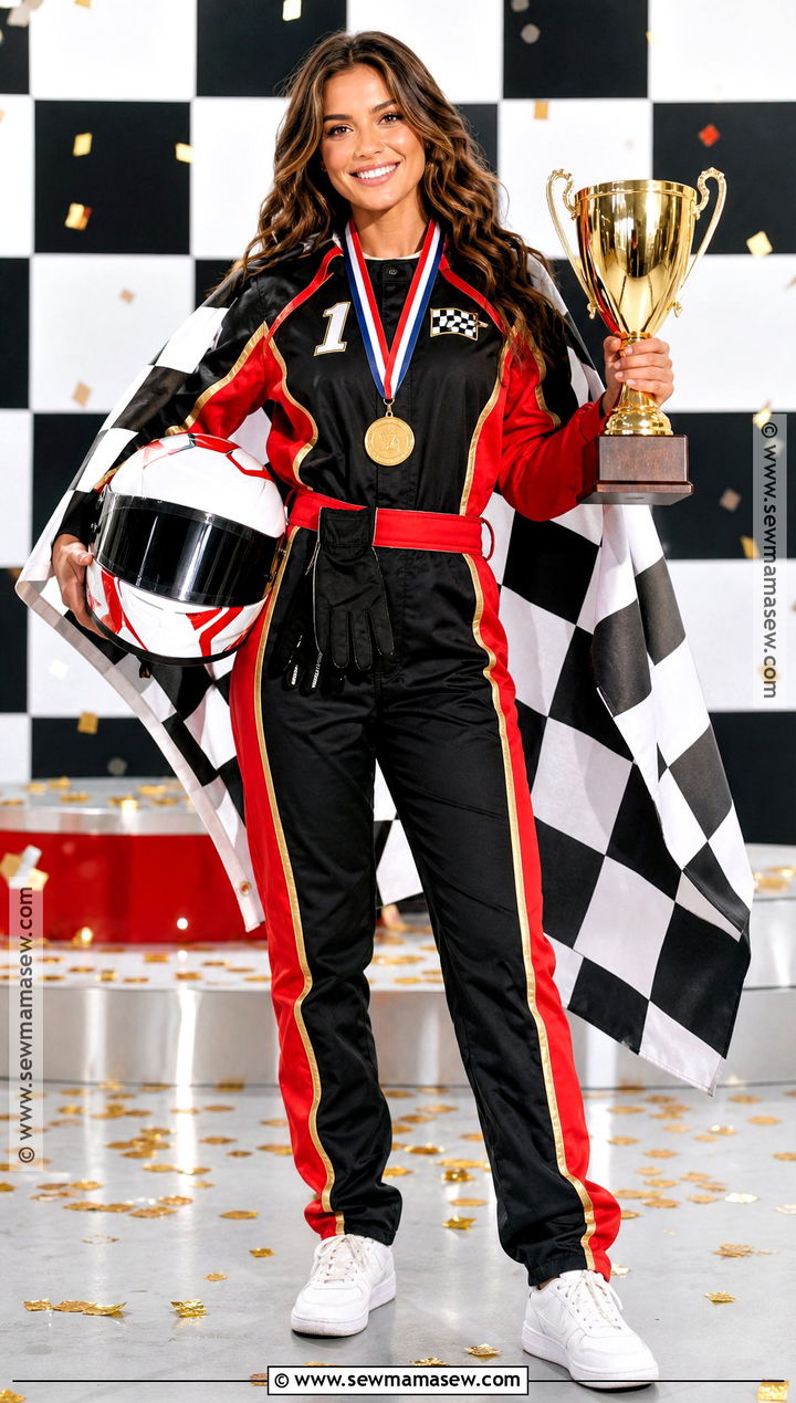 F1 Podium Winner Costume With Trophy - 30 F1 Driver Costume Ideas for Women