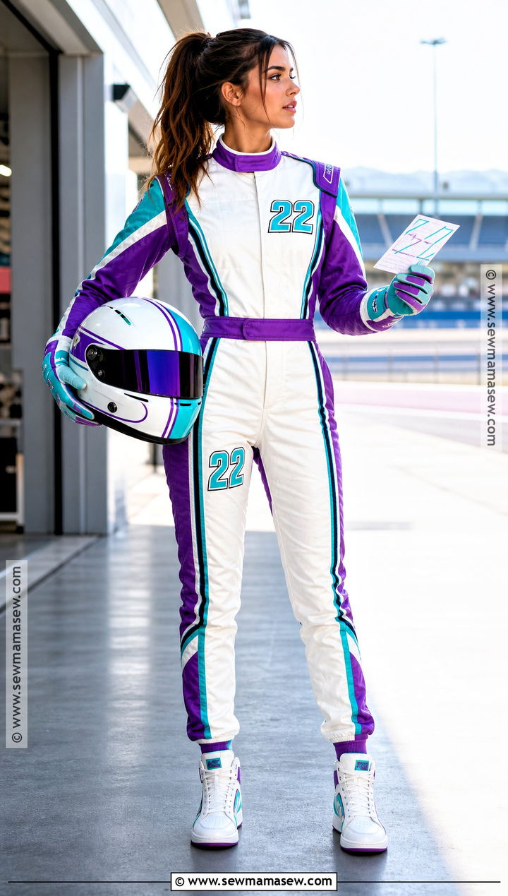 F1 Rookie Driver Costume With Personalized Number - 30 F1 Driver Costume Ideas for Women