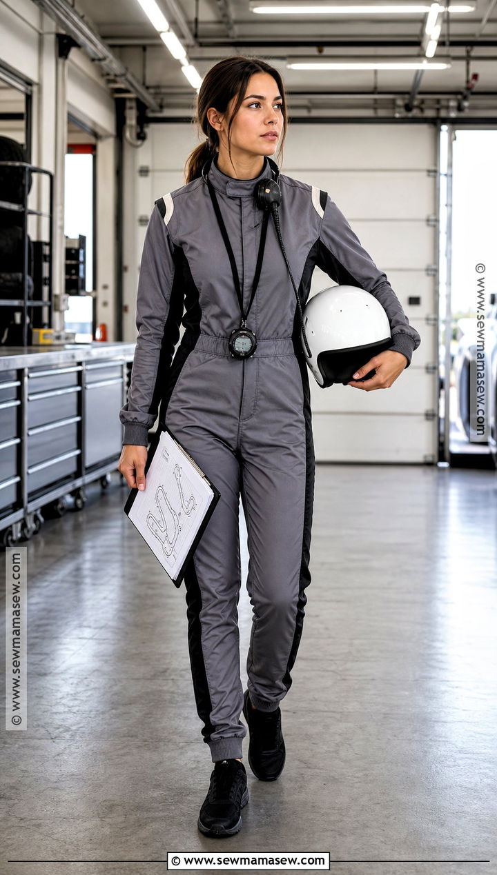 F1 Test Driver Costume With Clipboard - 30 F1 Driver Costume Ideas for Women