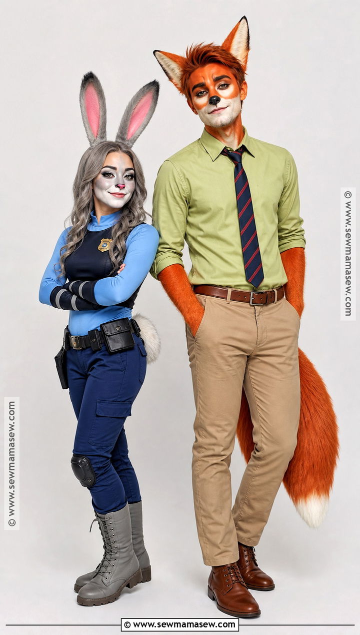 Face Paint Judy Hopps And Nick Wilde Costume - 35 judy hopps and nick wilde costume ideas