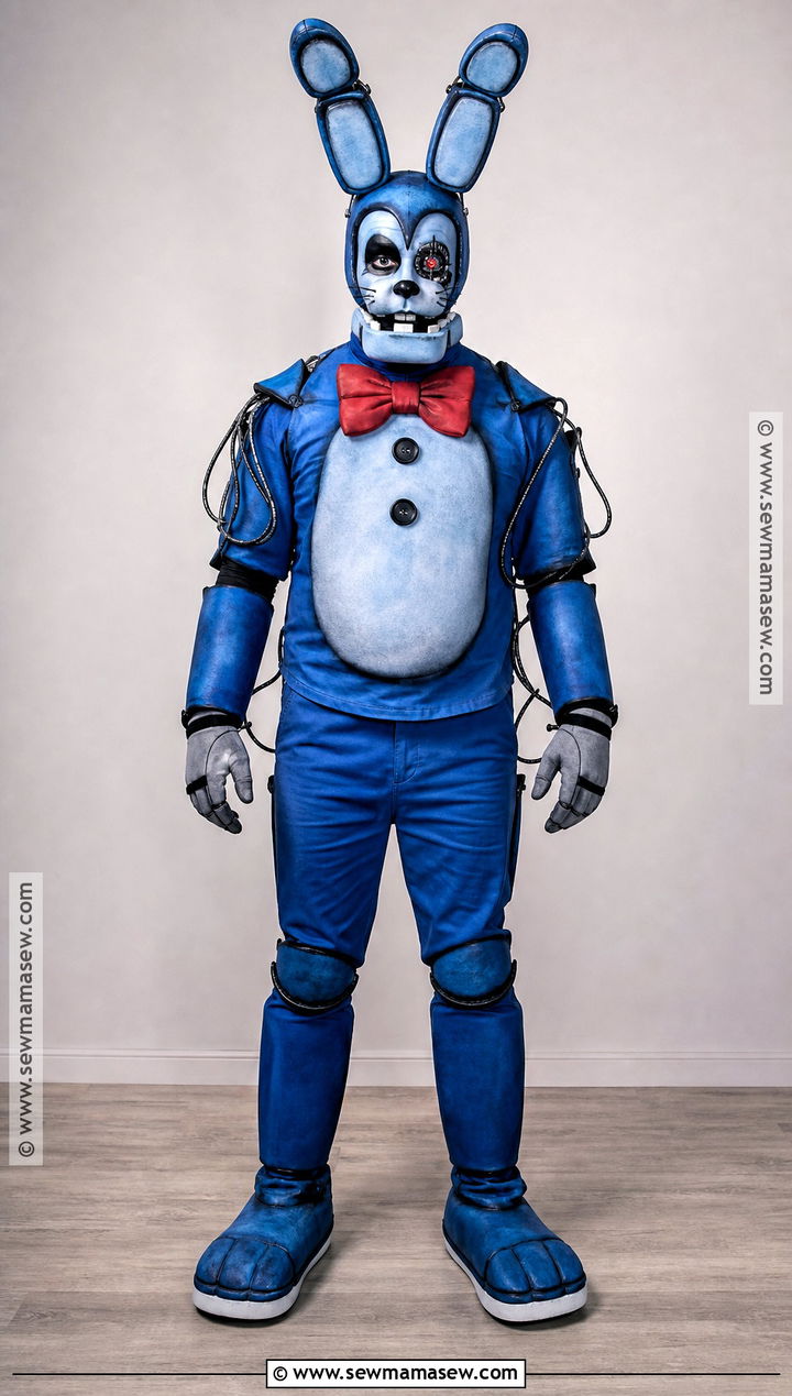 Face Paint Withered Bonnie Cosplay - 30 Withered Bonnie Cosplay Ideas