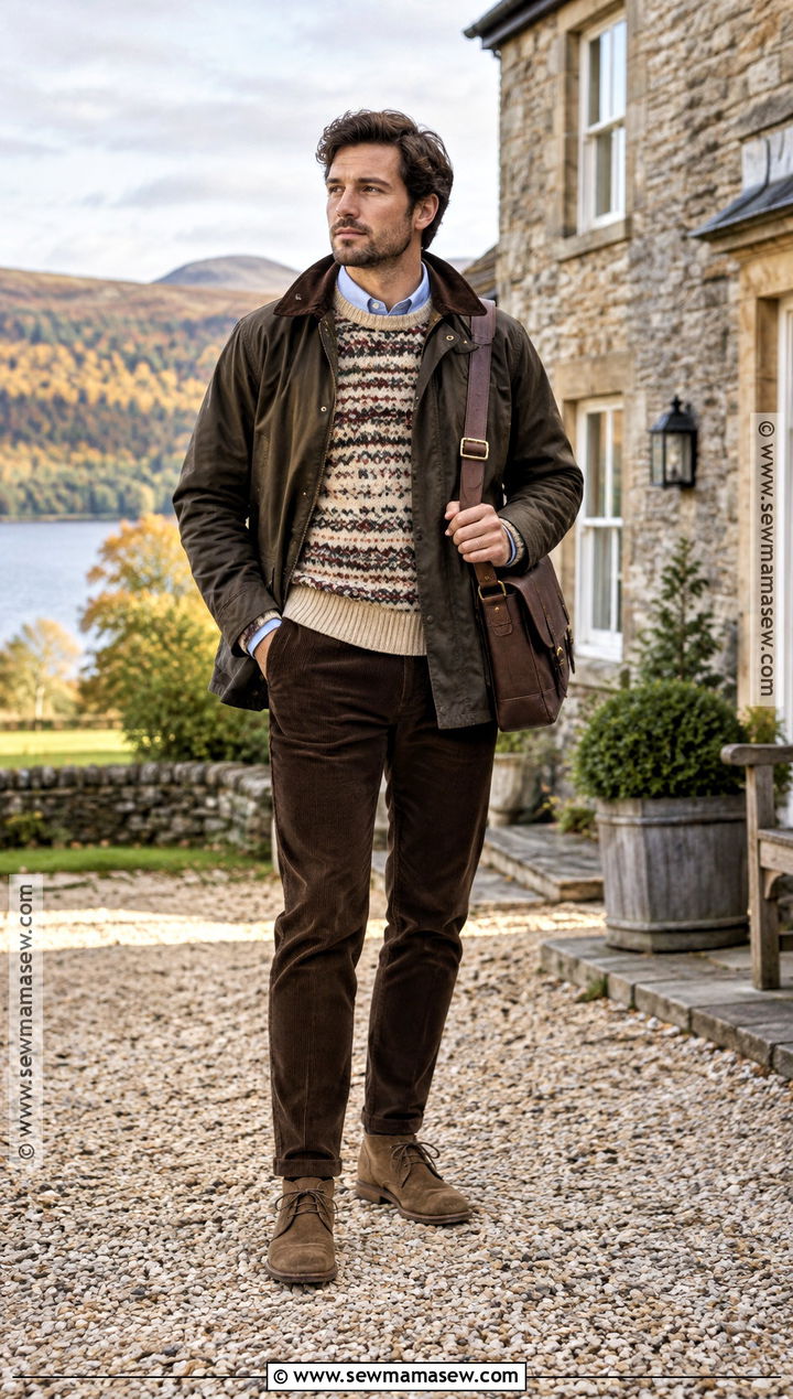 Fair Isle Sweater Autumn Outfit - 15 autumn aesthetic clothes for men
