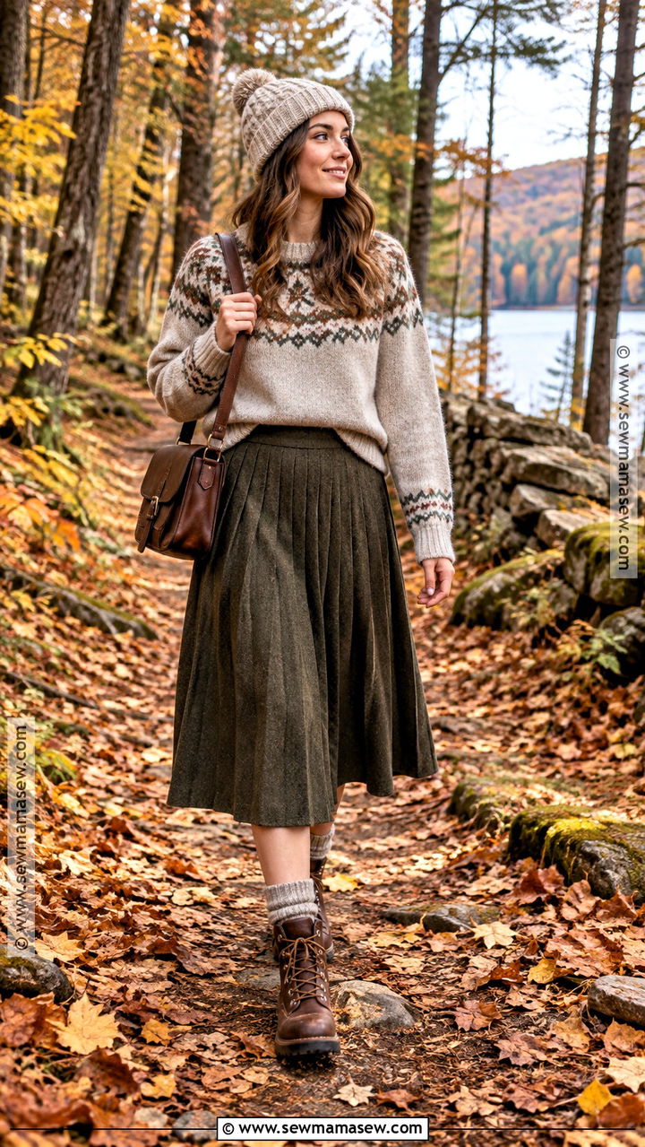 Fair Isle Sweater Fall Cottage Outfit - 20 Fall Cottage Outfits