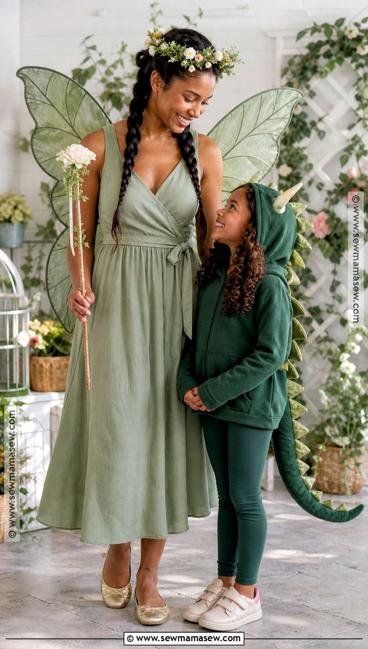 Fairy And Dragon Costume - 35 Mother Daughter Halloween Costumes