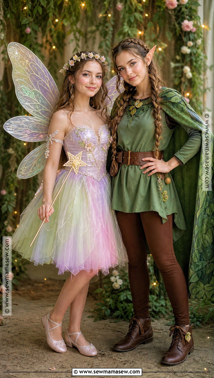 Fairy And Elf Twin Costume - 30 twin dress up ideas