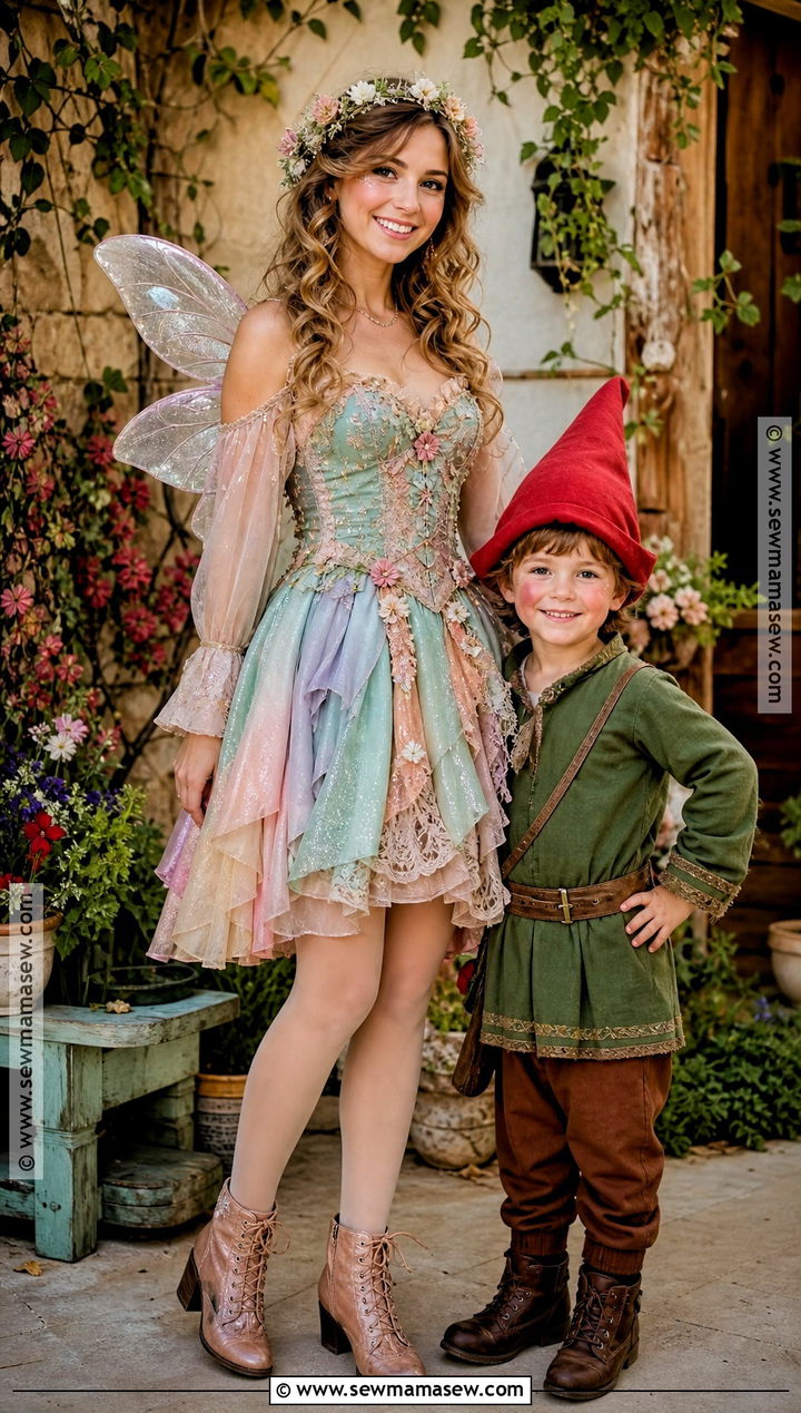 Fairy And Garden Gnome Costume - 35 mommy and me halloween costumes