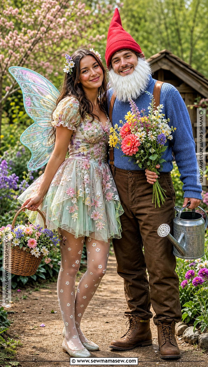 Fairy And Garden Gnome Friend Costume - 30 friend halloween costumes two