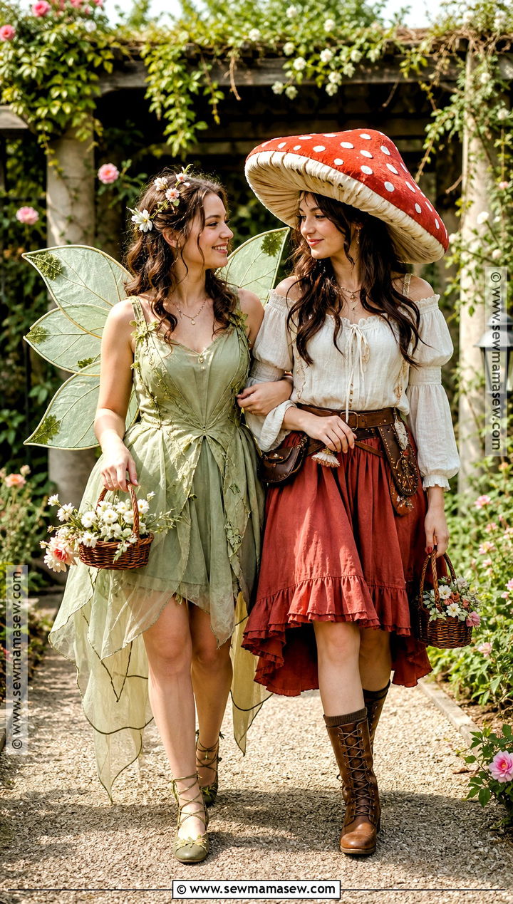 Fairy And Mushroom BFF Costume - 30 Bff Costume Ideas For 2