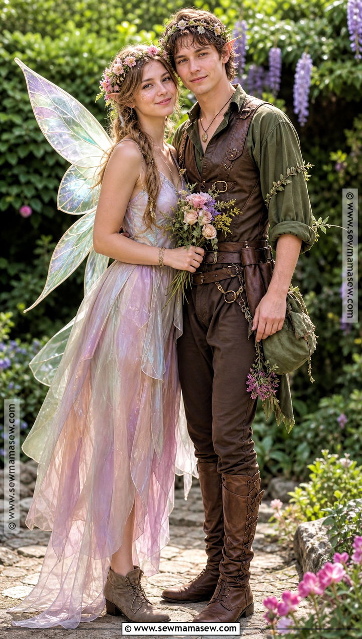 Fairy And Woodland Elf Couple Costume - 35 cute couple costumes for halloween