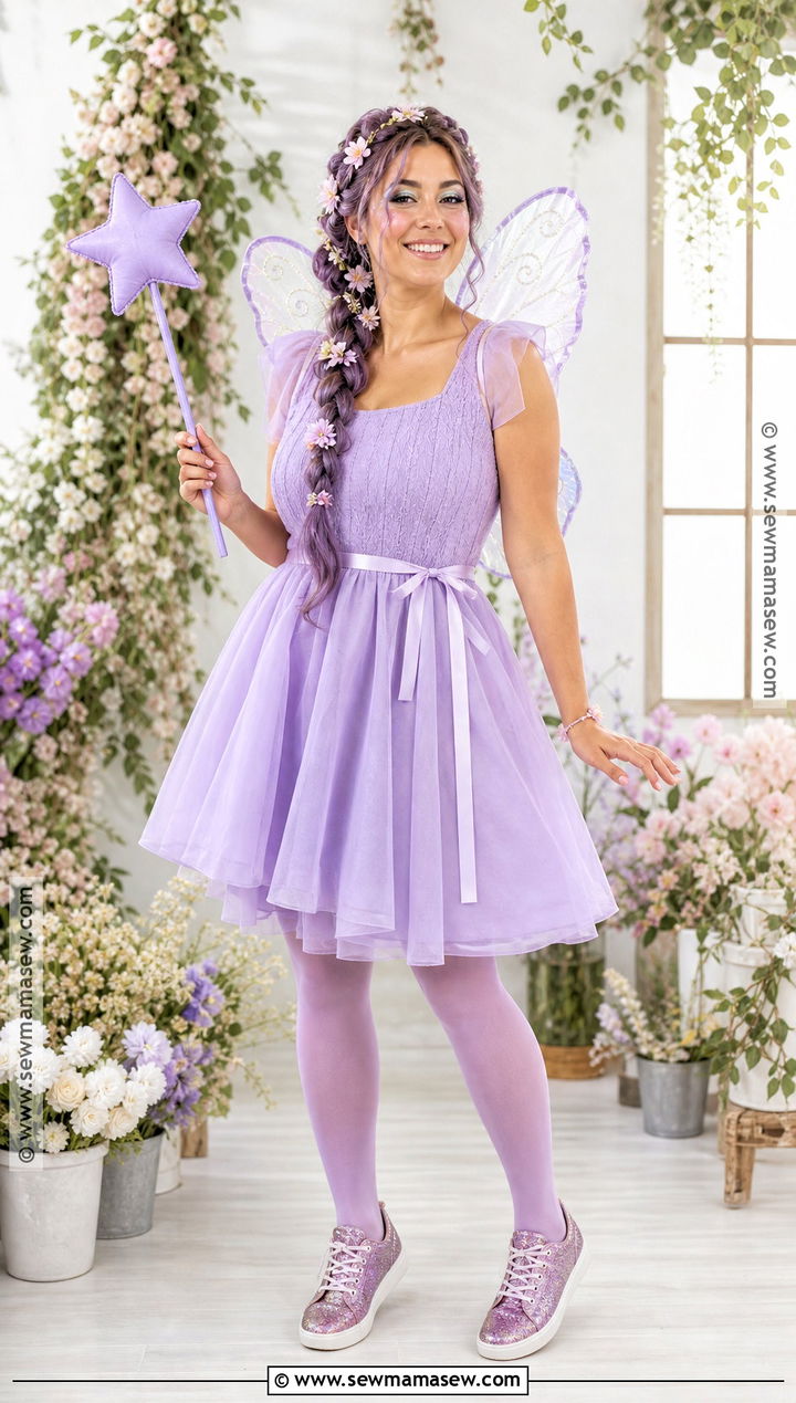 Fairy Costume With Pastel Dress - 40 simple halloween costume ideas