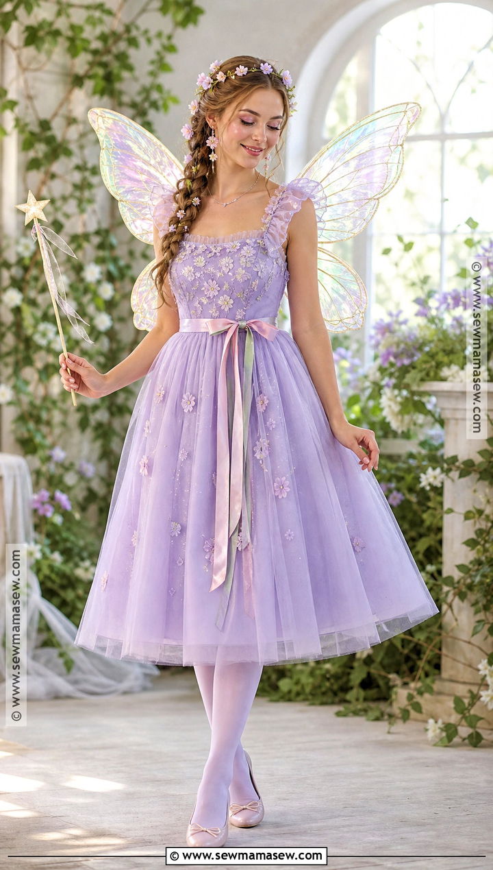 Fairy Costume With Pastel Dress - 50 simple halloween costumes