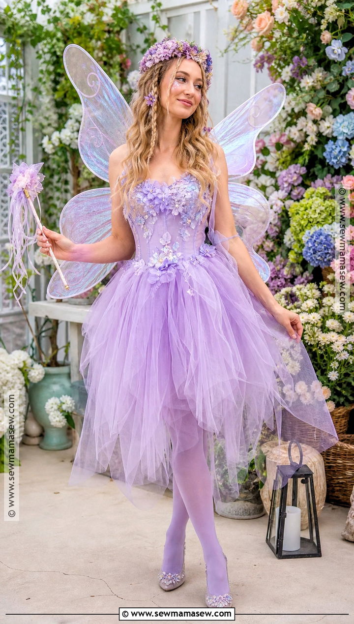 Fairy Costume With Pastel Wings - 30 Fun Halloween Costumes for Women