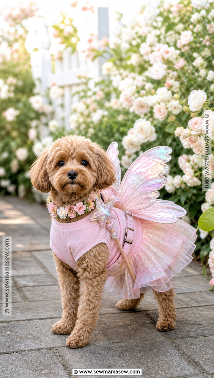 Fairy Dog Costume With Pink Tutu - 35 dog costume ideas
