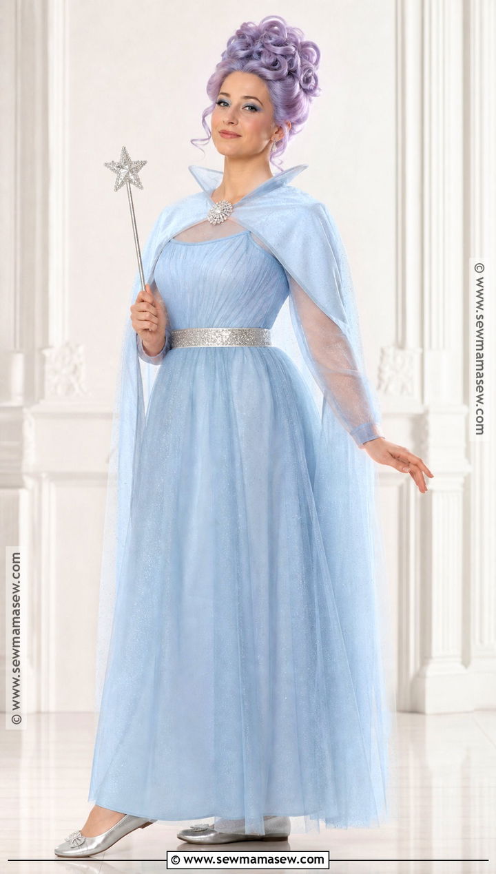 Fairy Godmother Costume With Lavender Updo - 30 purple hair costume ideas