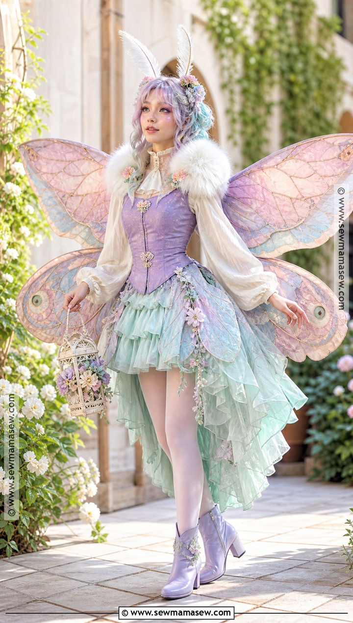 Fairy Moth Cosplay With Pastel Wings - 30 Moth Cosplay Ideas