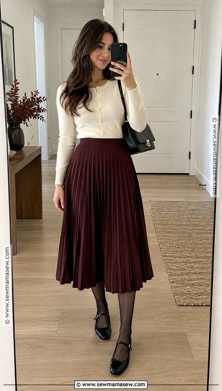Fall 2023 Mary Jane Flats And Pleated Skirt Outfit - 15 Fall 2026 Fashion Trends