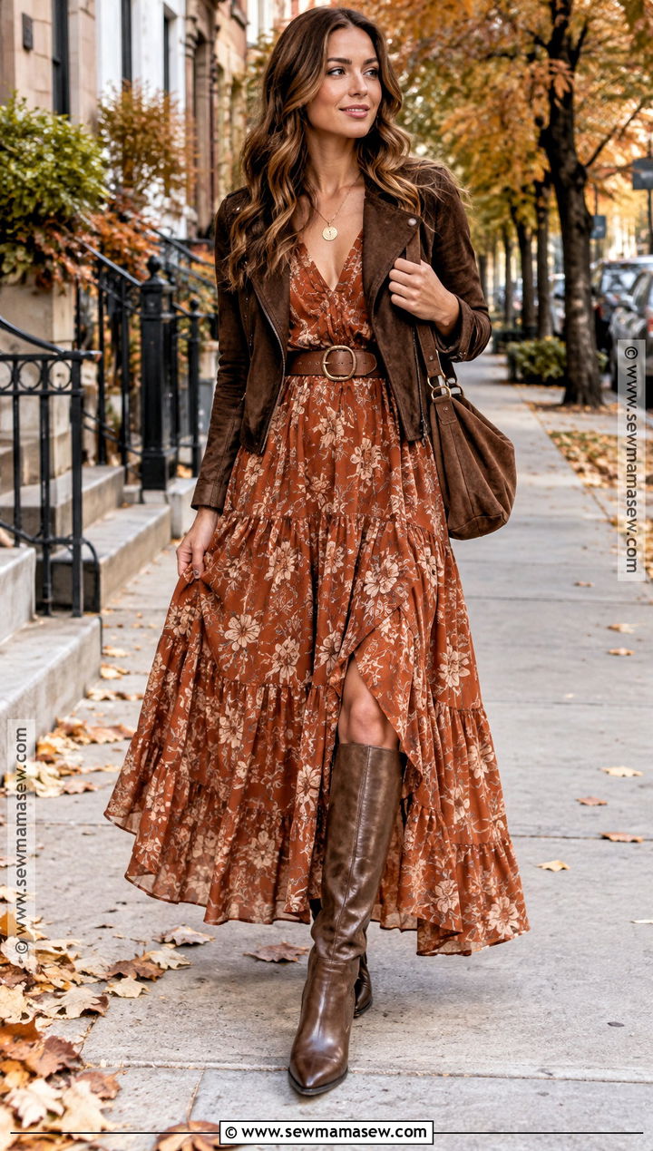 Fall 2024 Boho Maxi Dress Outfit - 15 fall 2026 style trends