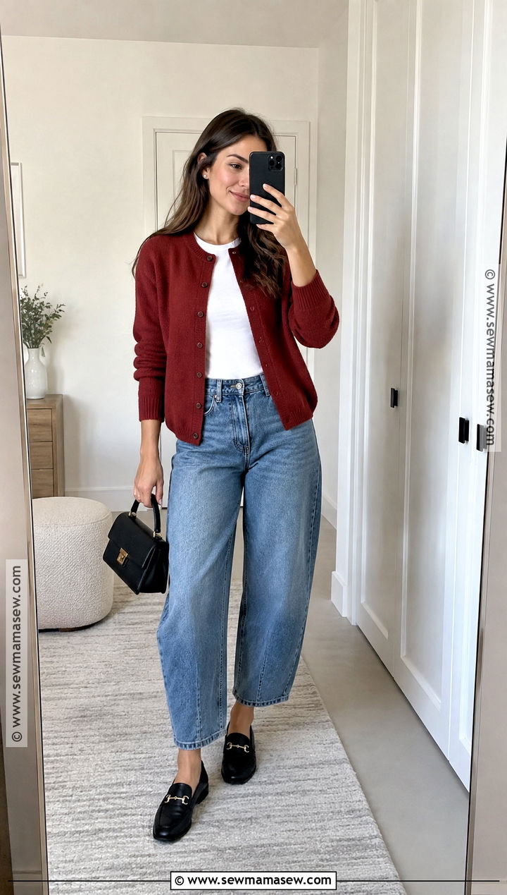 Fall 2024 Cardigan And Barrel Jeans Outfit - 15 style fall 2026 ideas for women