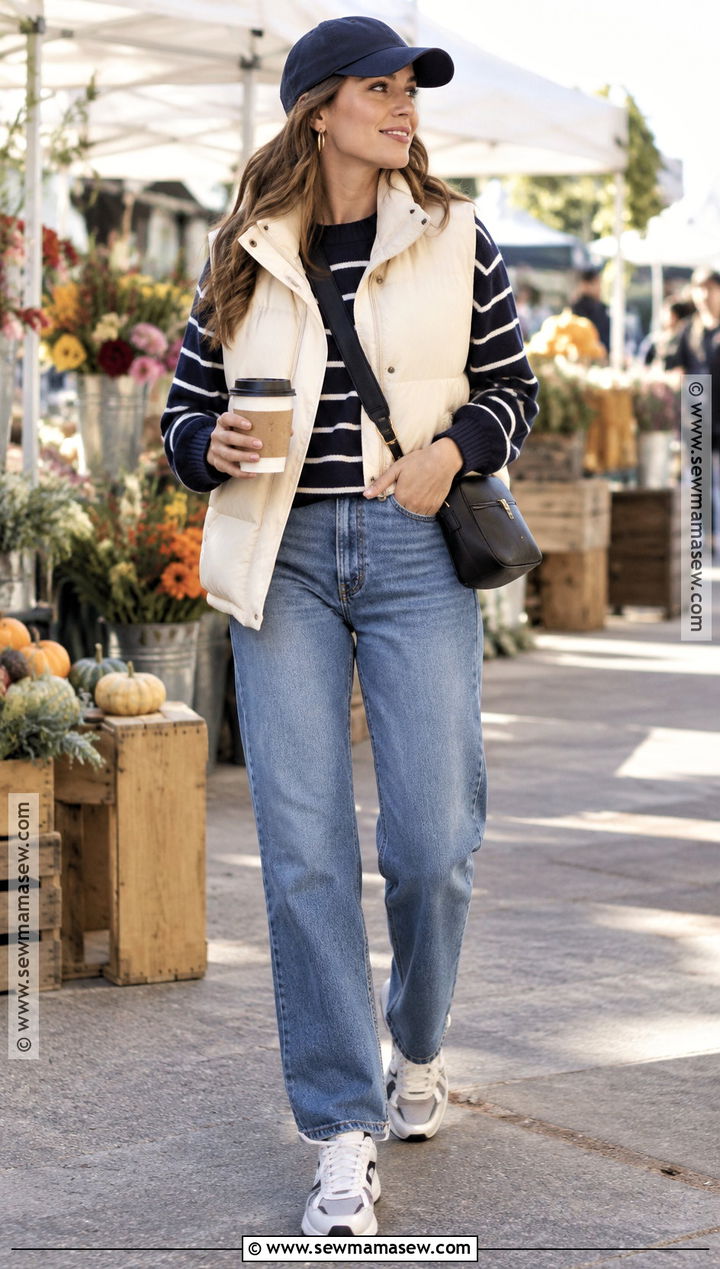 Fall 2024 Street Outfit With a Puffer Vest - 15 fall 2026 street fashion ideas