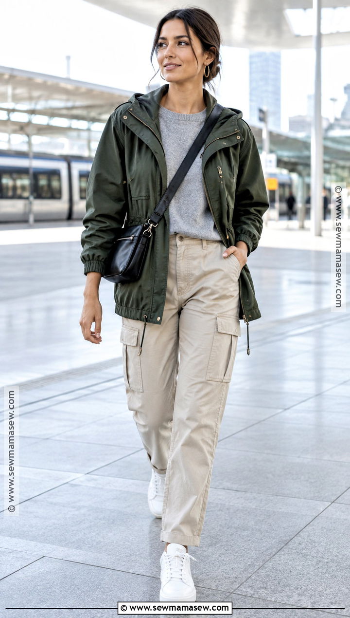 Fall Anorak And Cargo Pants Outfit - 15 fall fashion must haves ideas