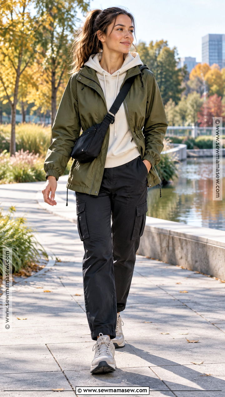 Fall Anorak And Cargo Pants Outfit - 15 clothes for fall season