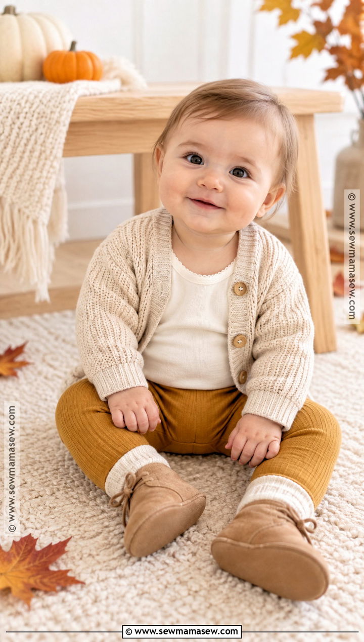 Fall Baby Cardigan And Leggings Outfit - 20 fall baby clothes
