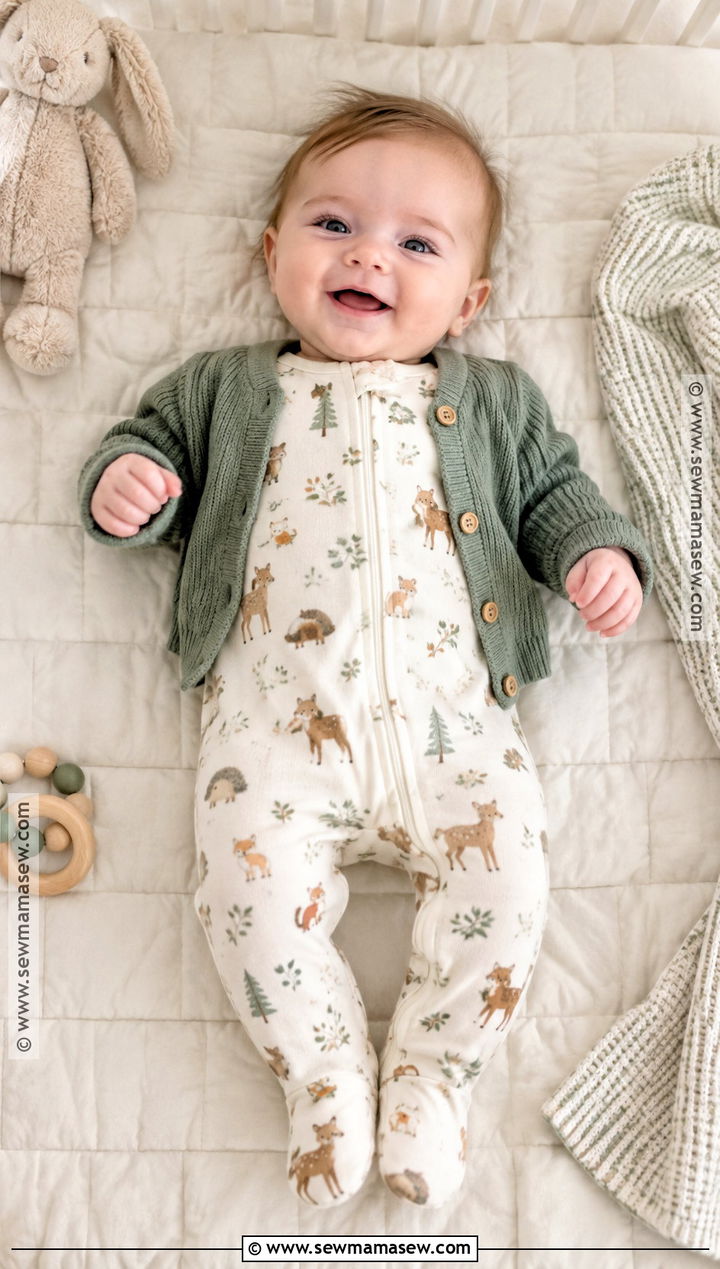 Fall Baby Footed Sleeper And Cardigan Outfit - 20 fall baby clothes