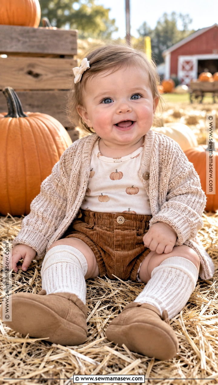 Fall Baby Pumpkin Bodysuit And Bloomers Outfit - 20 fall baby clothes