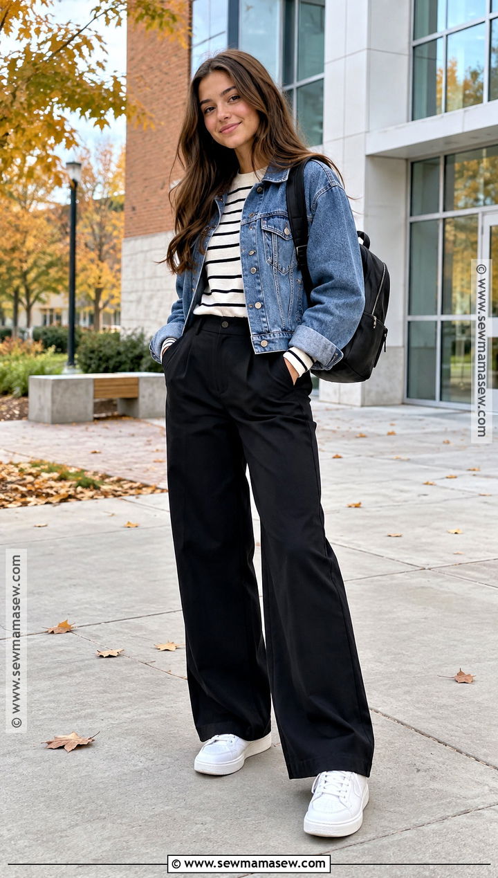 Fall Back To School Outfit With A Denim Jacket - 25 fall back to school outfits