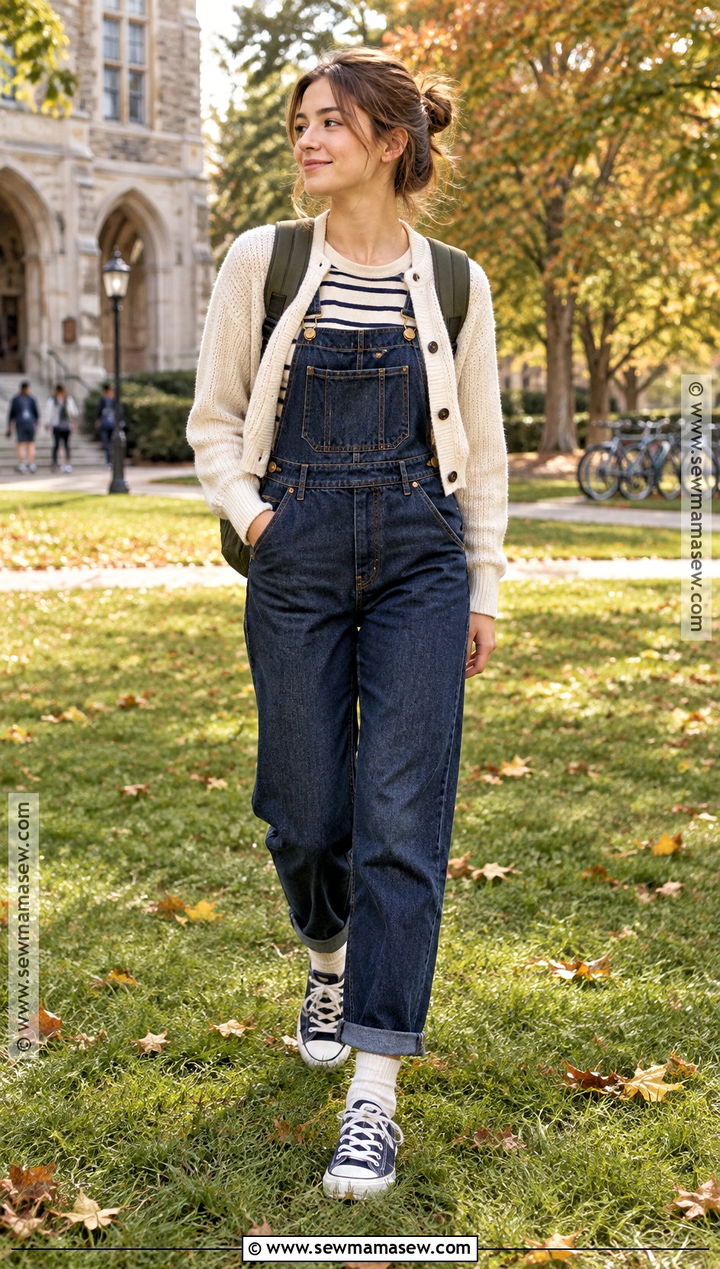 Fall Back To School Outfit With Overalls - 25 fall back to school outfits