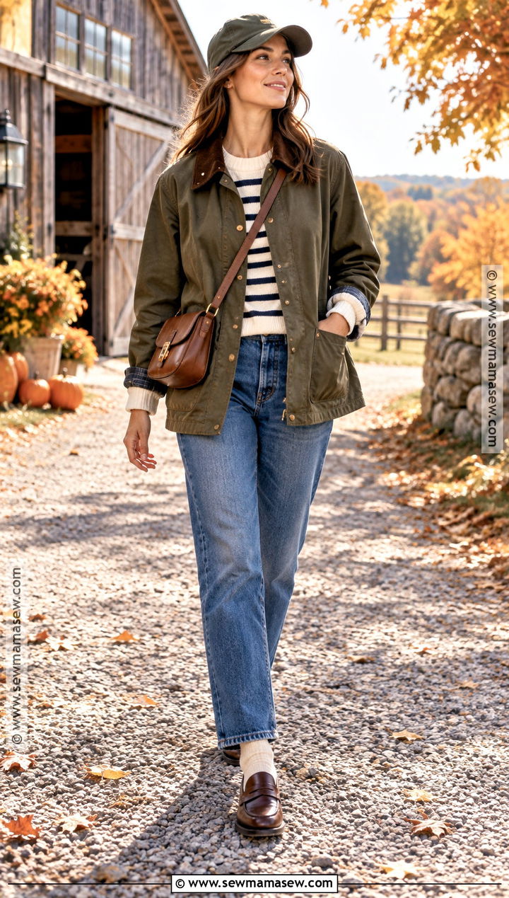 Fall Barn Jacket And Straight Leg Jeans Outfit - 15 Fall Fashion Ideas 2026