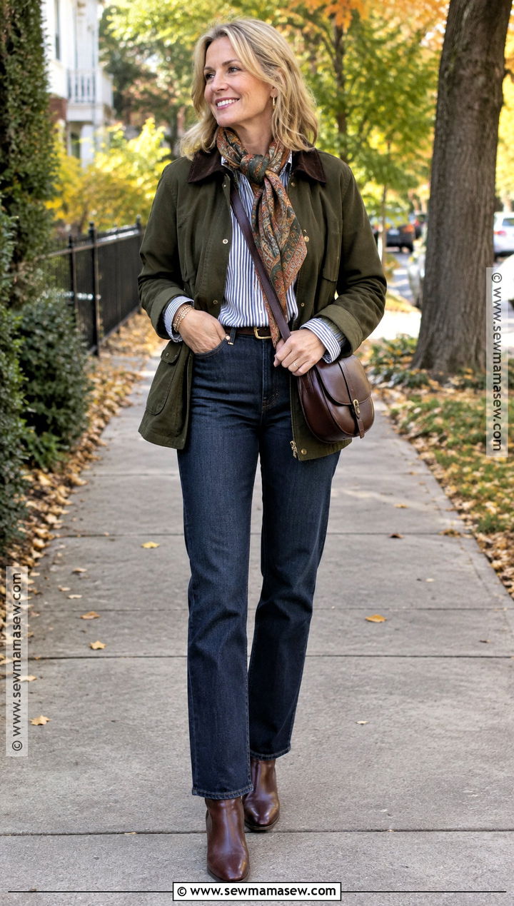 Fall Barn Jacket And Straight Leg Jeans Outfit - 15 2026 Fall Fashion Trends For Women Over 50