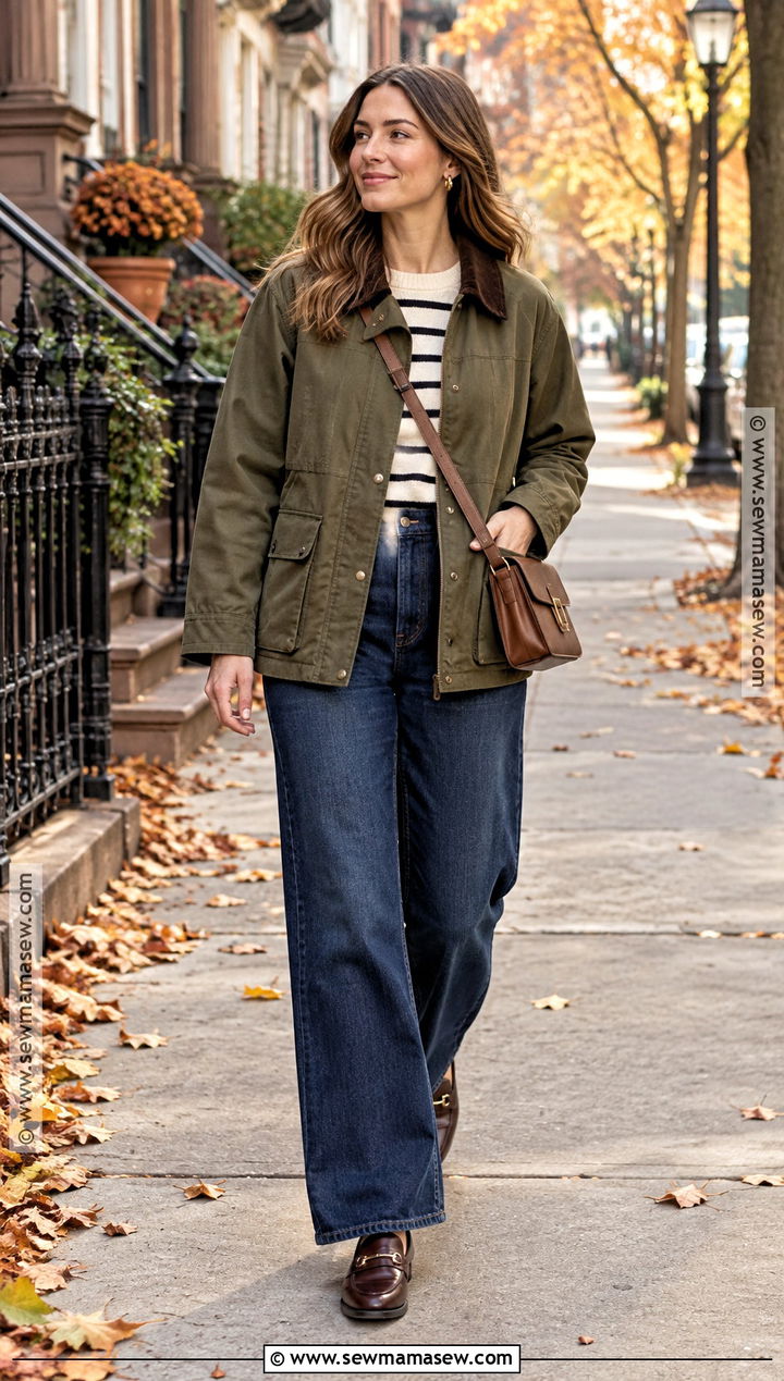 Fall Barn Jacket And Wide Leg Jeans Outfit - 15 fall 2026 womens fashion ideas