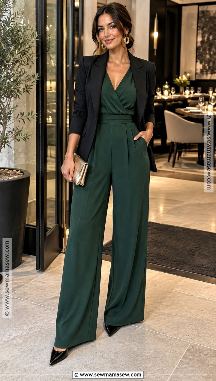 Fall Birthday Dinner Jumpsuit And Heels Outfit - 15 Bday Outfit Ideas Dinner Fall