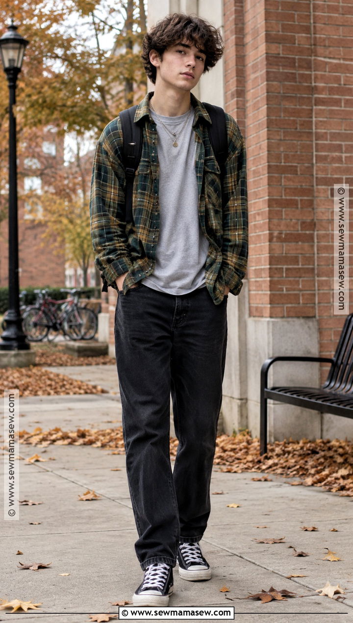Fall Black Jeans And Flannel Shirt Outfit - 15 fall fashion inspiration ideas for teens