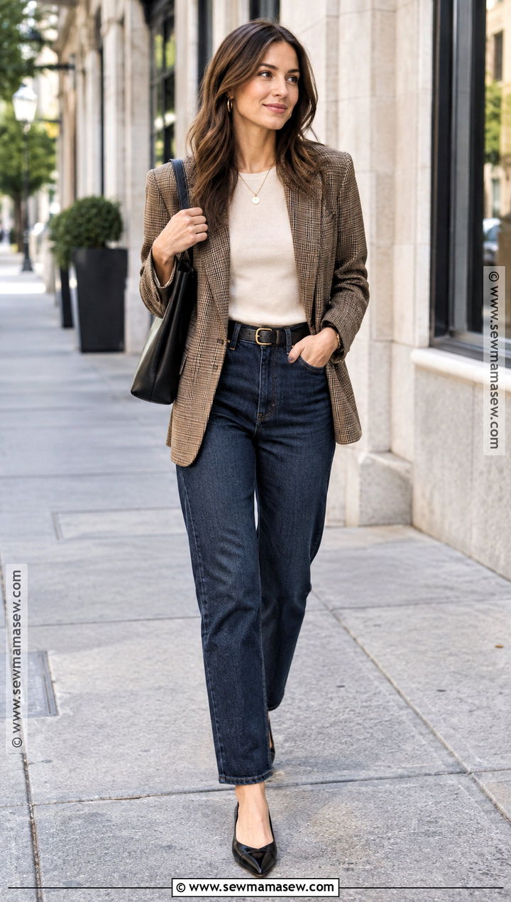 Fall Blazer And Jeans Outfit - 25 fall looks
