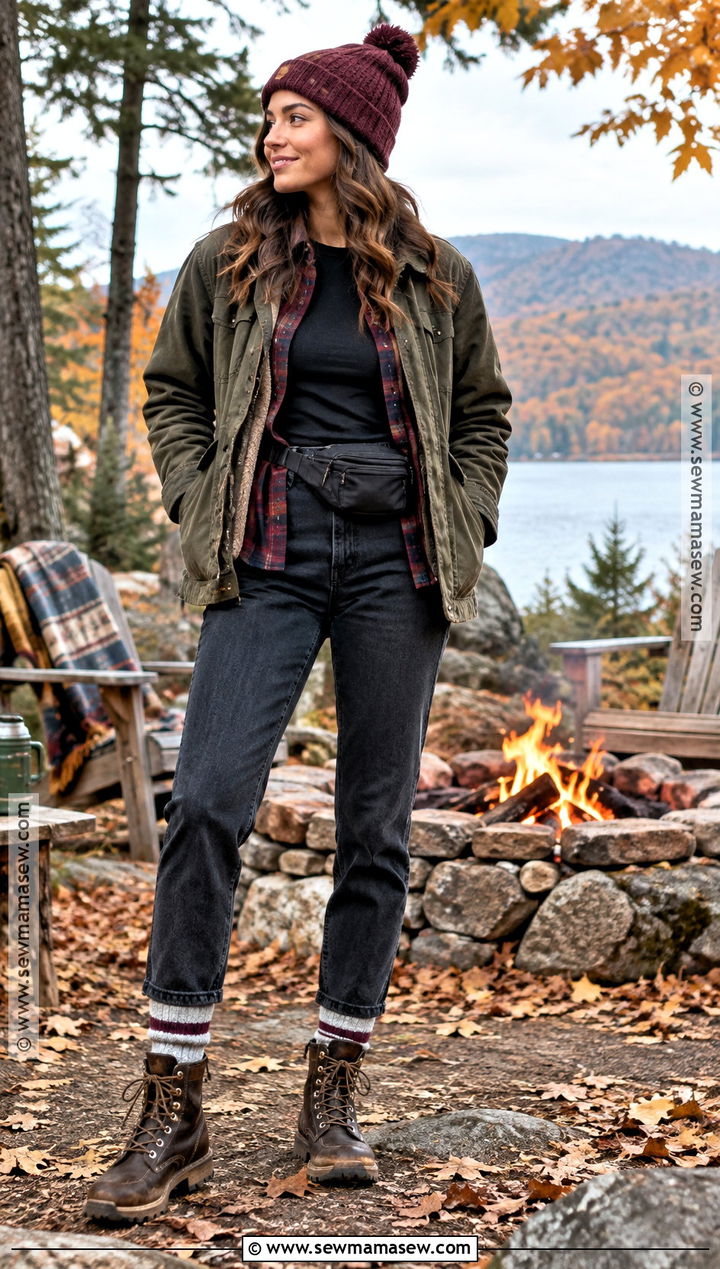 Fall Bonfire Outfit - 15 fall outdoor outfit ideas