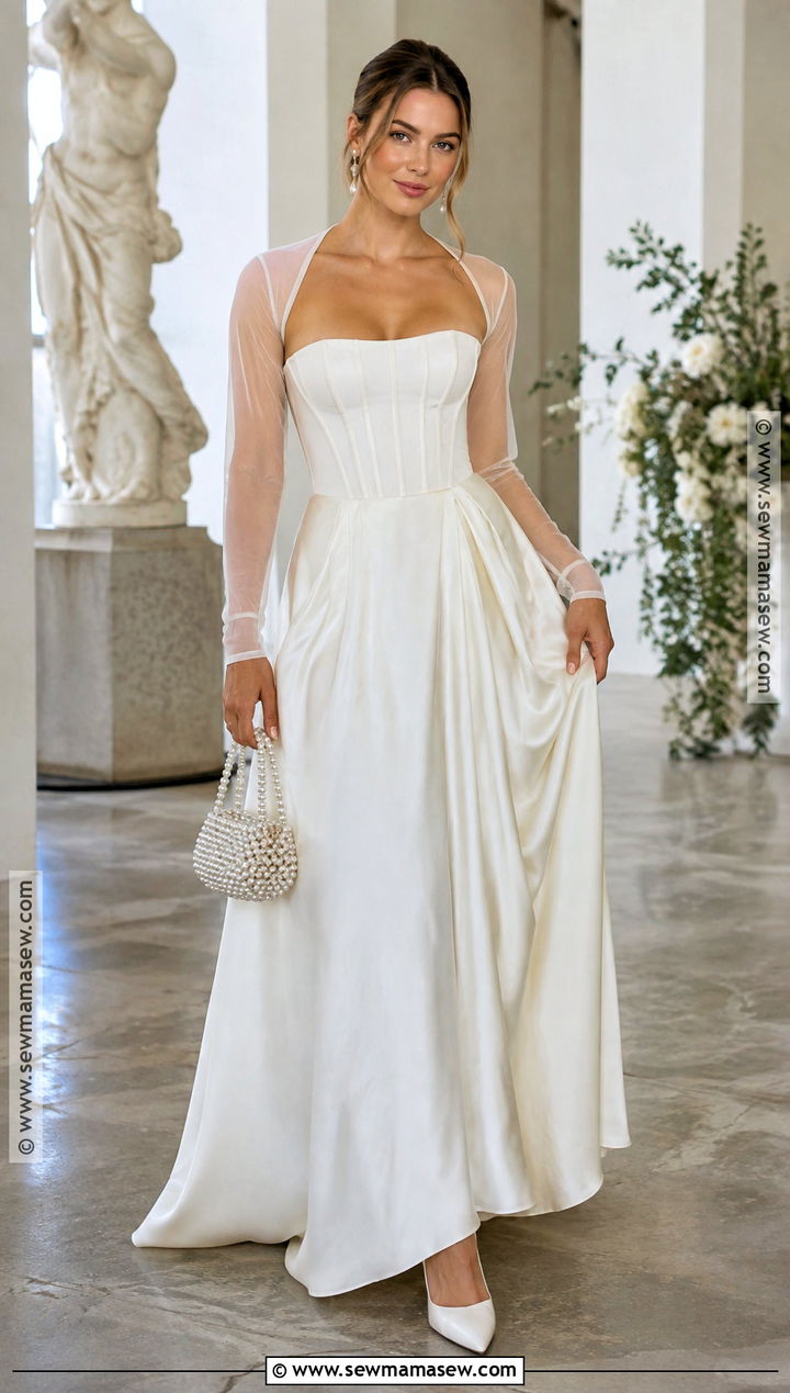 Fall Bride Corset Top And Maxi Skirt Outfit - 15 fall wedding reception outfit bride ideas