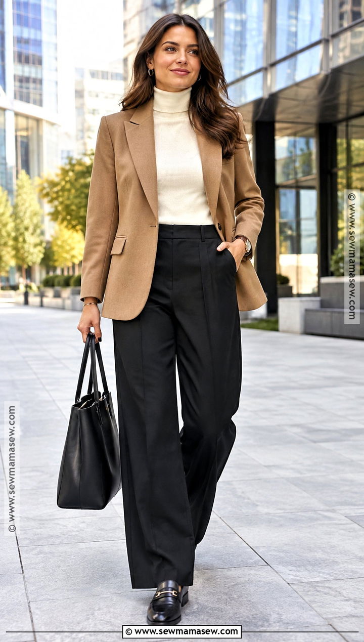 Fall Capsule Wardrobe Blazer And Trousers Outfit - 15 Capsule Wardrobe Women 2026 Fall Ideas