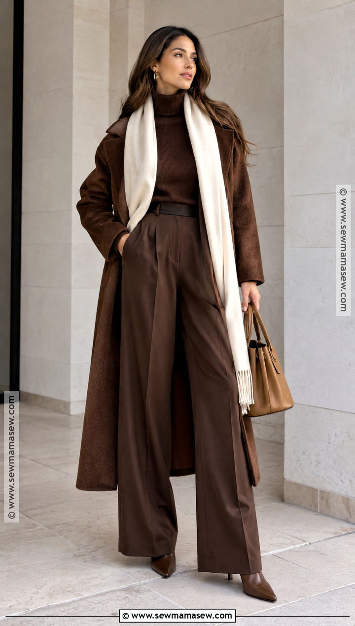 Fall Chocolate Brown Monochrome Outfit - 15 Fall Fashion Ideas 2026