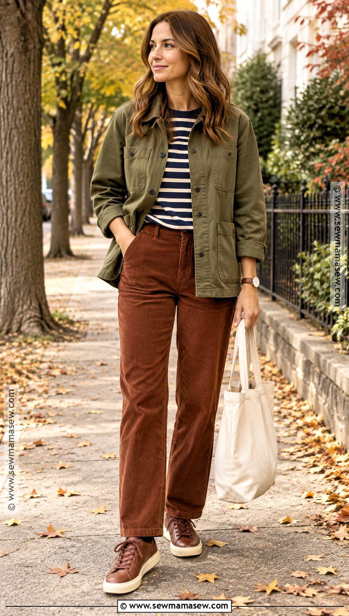 Fall Chore Jacket And Corduroy Pants Outfit - 15 clothes for fall season