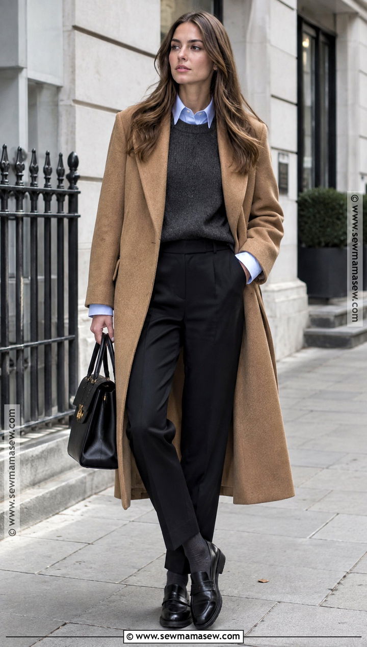 Fall Cold Outfit With Knit Vest And Button Down Shirt - 20 fall cold outfits