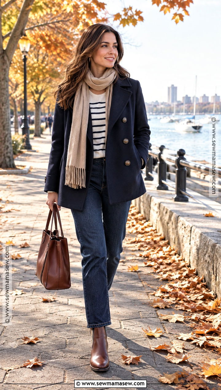 Fall Date Outfit With A Peacoat And Chelsea Boots - 20 fall date outfit casual ideas