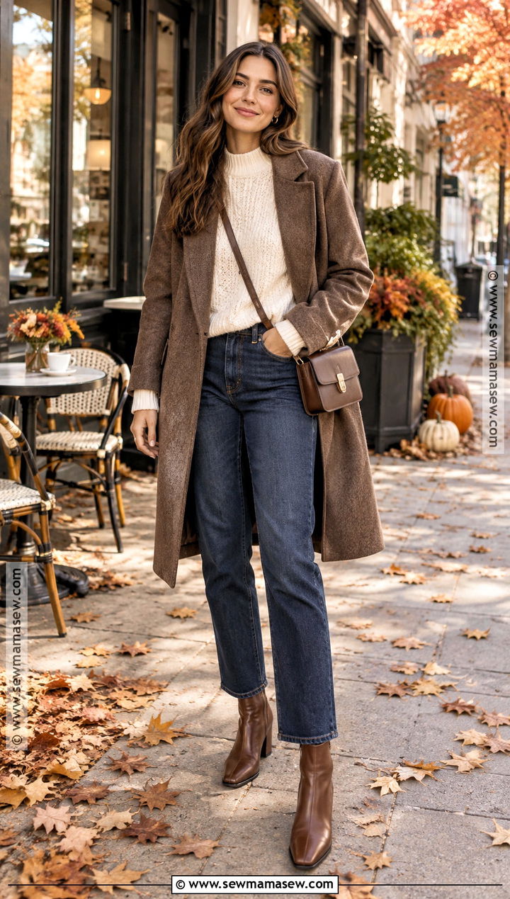 Fall Date Outfit With Straight Leg Jeans And Ankle Boots - 20 fall date outfit casual ideas