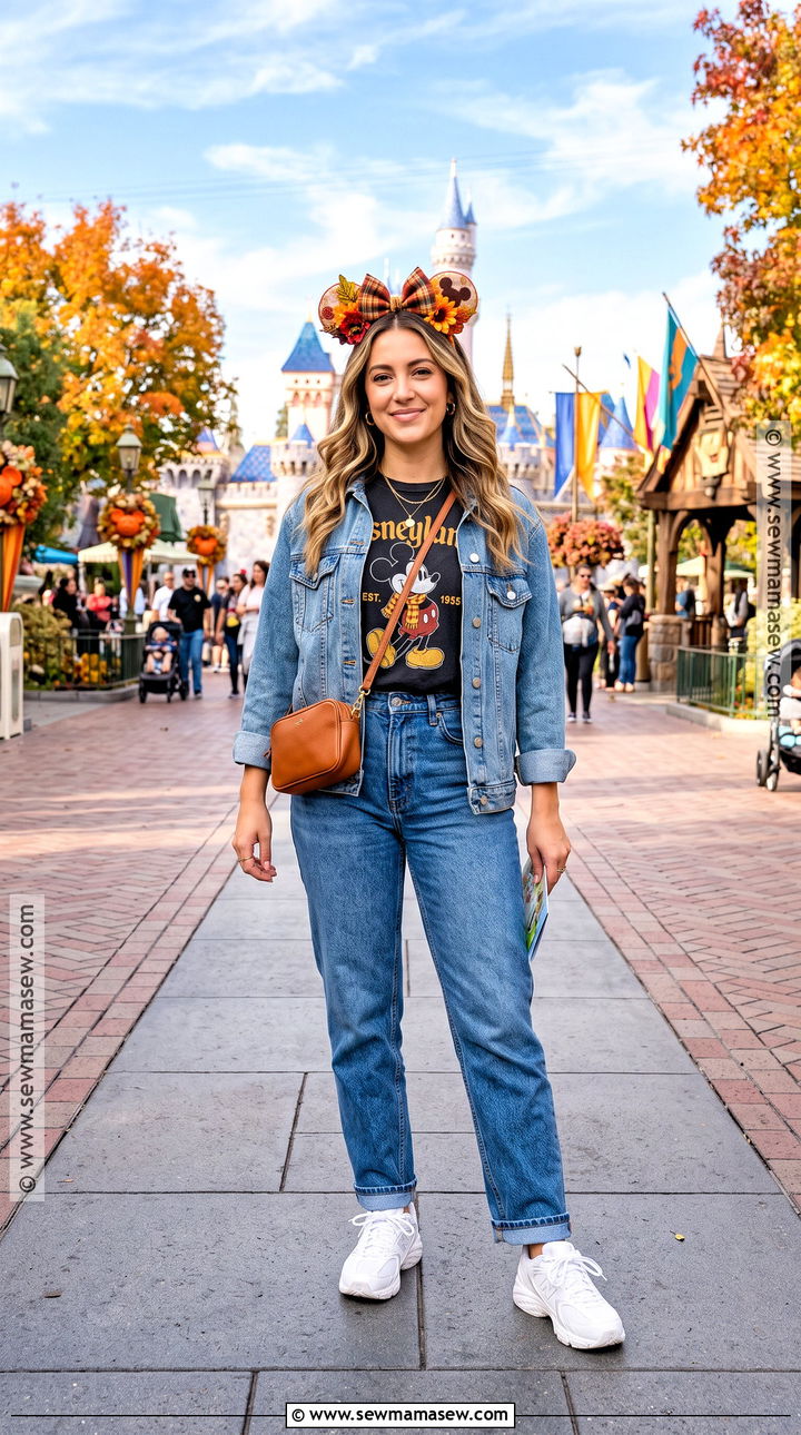 Fall Disneyland Graphic Tee And Jeans Outfit - 25 disneyland outfits fall