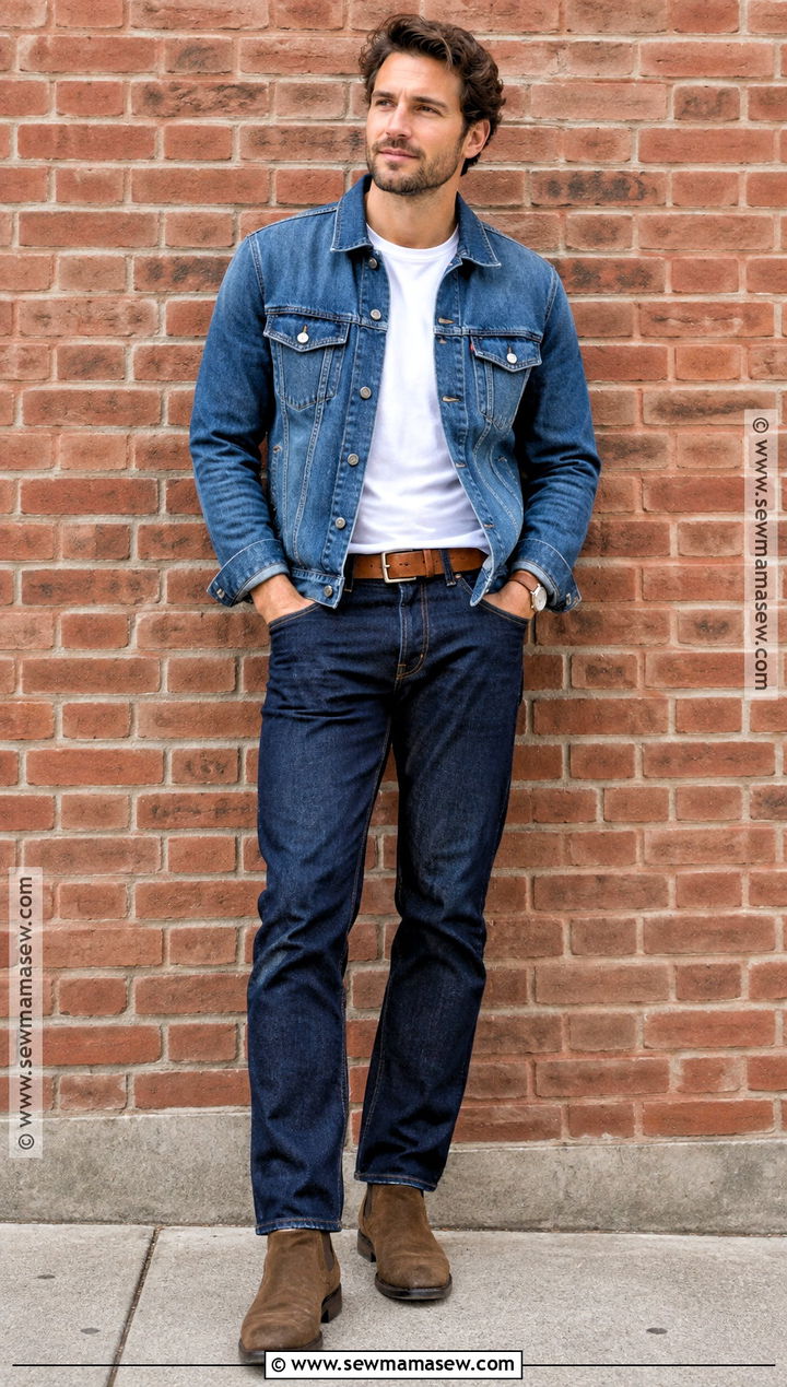 Fall Double Denim Outfit - 20 fall male outfits