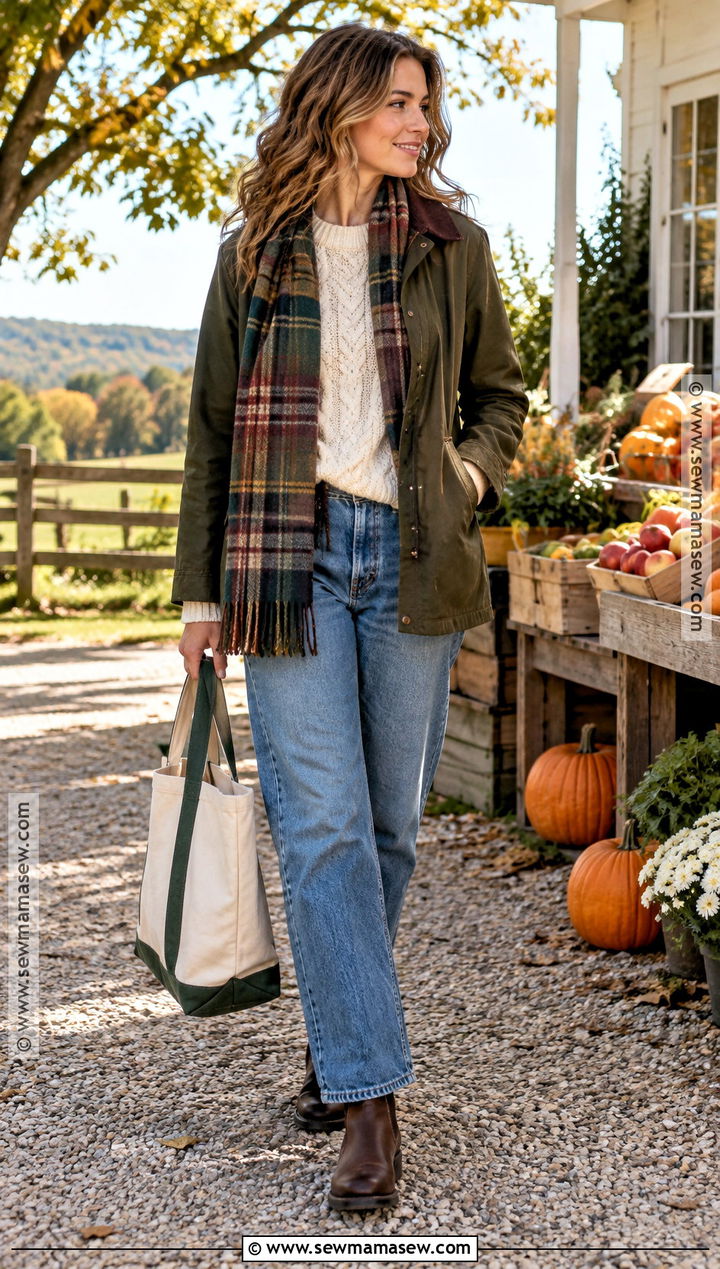 Fall Farmers Market Outfit With A Barn Jacket - 25 fall farmers market outfit ideas